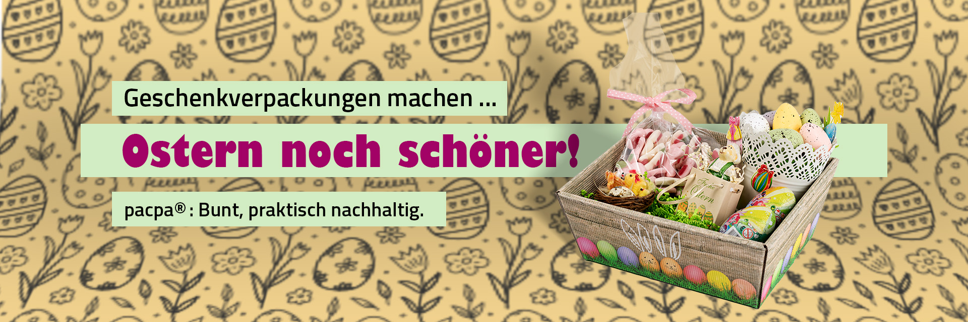 Vielseitige Ostergeschenkverpackungen