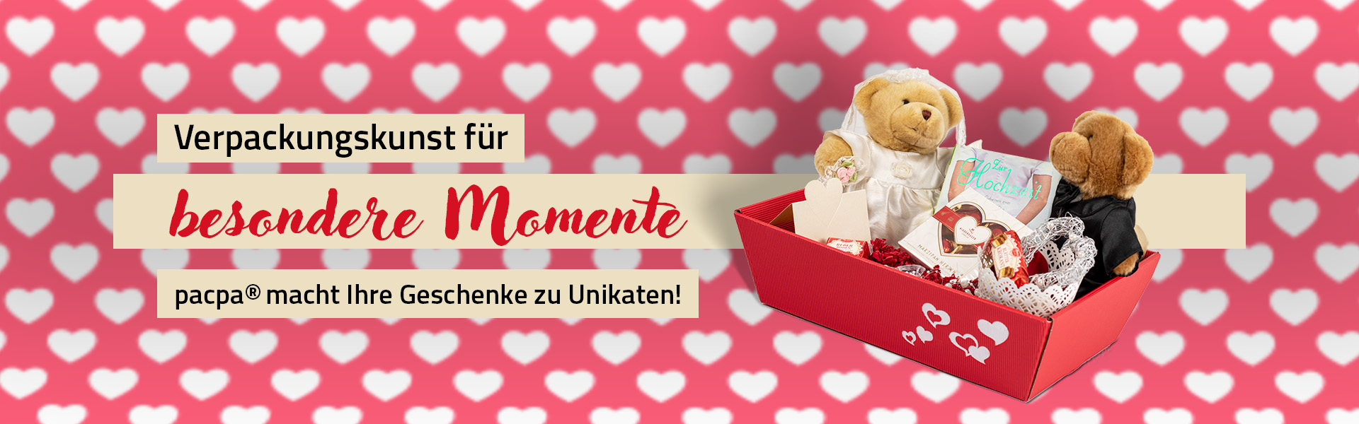 Hochwertige Geschenkverpackungen für Valentinstag, Hochzeit & mehr