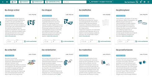 e-Procurement Artikelübersicht