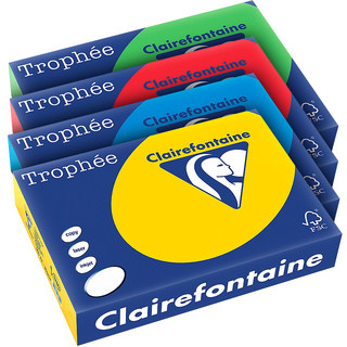 Clairefontaine Trophe Color, DIN A4, 80 g/m, Intensivfarben kanariengelb